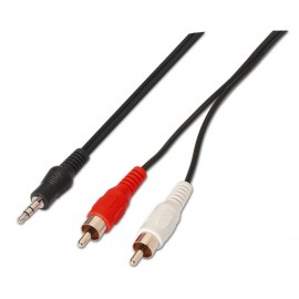 AISENS A128-0147 cable de audio 1,5 m 3,5mm 2 x RCA Negro