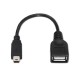 AISENS A101-0033 cable USB 0,15 m Mini-USB B USB A Negro