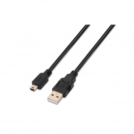 AISENS A101-0024 cable USB 1 m USB A Mini-USB B Negro