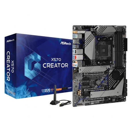 Asrock X570 Creator placa base Zócalo AM4 ATX AMD X570 90-mxbaw0-a0uayz