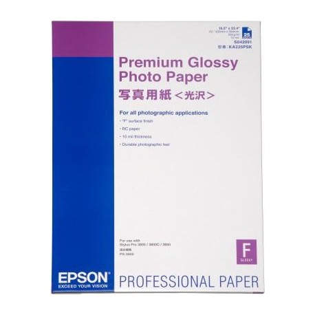 Epson Premium Glossy Photo Paper A2, 25 Sheet, 255g    S042091 C13S042091