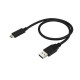 StarTech.com USB31AC50CM 0.5m USB A USB C Negro cable USB
