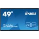 iiyama LH4946HS-B1 pantalla de señalización 123,2 cm (48.5'') LED Full HD Pantalla plana para señalización digital Negro