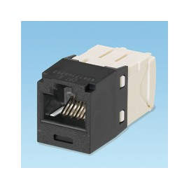 Panduit UTP RJ45 TG-MiniJack kat 6 Negro, Color blanco adaptador de cable CJ688TGBL