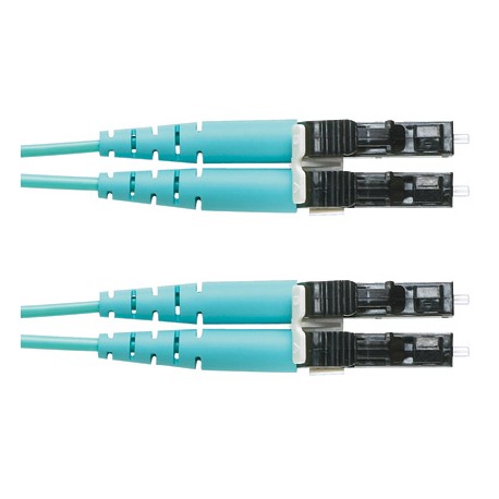 Panduit FZ2ELLNLNSNM005 5m LC LC OM4 Turquesa, Multicolor cable de fibra optica