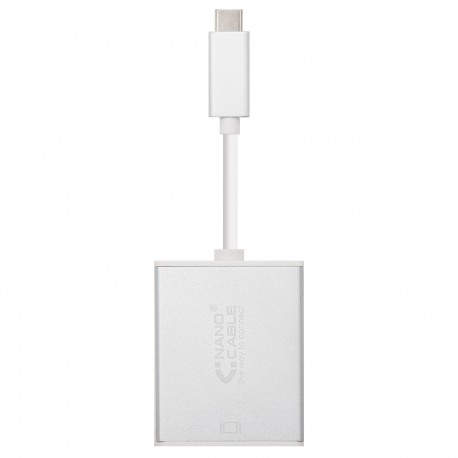 Nanocable CONVERSOR USB-C A DISPLAYPORT, ALUMINIO, 15 CM 10.16.4104