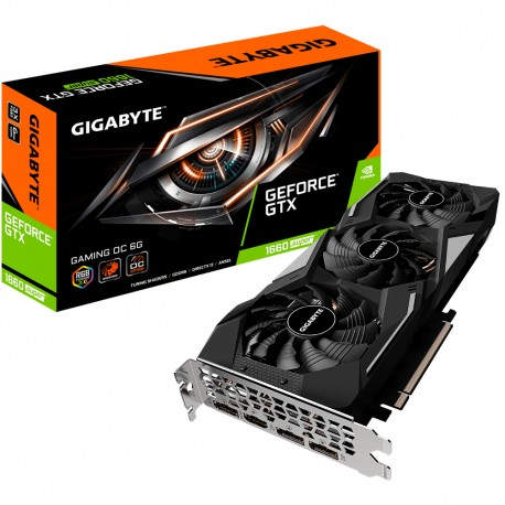 Gigabyte  tarjeta gráfica GeForce GTX 1660 SUPER 6 GB GDDR6 GV-N166SGAMING OC-6GD