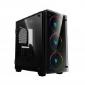 CoolBox Caja Gaming ARGB DeepRainbow Torre Negro, Transparente COO-DGC-M192-0