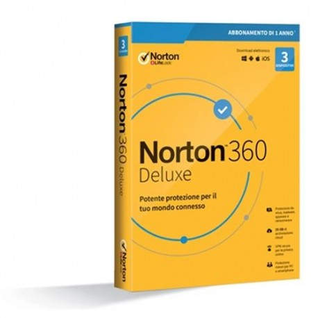 Symantec Norton 360 Deluxe 2020 Licencia completa 3 licencia(s) 1 año(s) 21397693