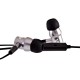 V7 Auriculares internos estéreo con aislamiento de ruido de 3,5 mm con micrófono
