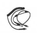 Zebra CBA-UF5-C09ZAR USB RS232 Negro