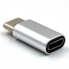 Ewent EW9645 USB C Micro USB B Plata