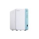 QNAP TS-251D Ethernet Torre Blanco NAS TS-251D-4G