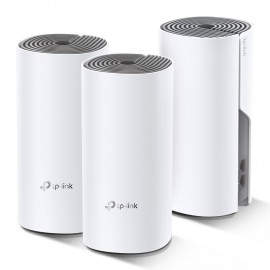 TP-LINK Deco E4 router inalámbrico Doble banda (2,4 GHz / 5 GHz) Ethernet rápido Gris, Blanco deco e4 (3-pack)