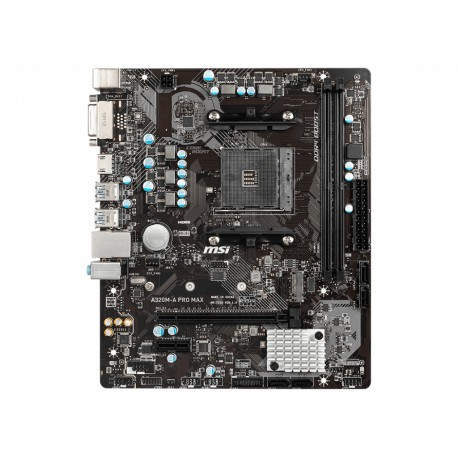 MSI A320M-A PRO MAX placa base Zócalo AM4 Micro ATX AMD A320 911-7C52-001 911-7C52-001