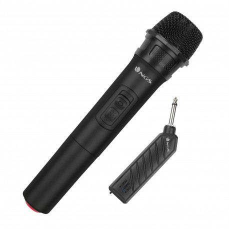 NGS SINGER AIR Micrófono para karaoke Negro ELEC-MIC-0013