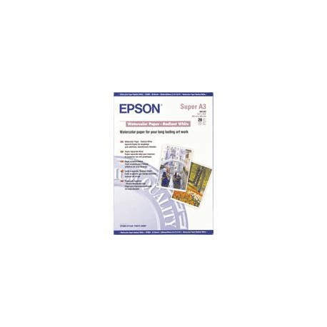Epson Papel acuarela blanco, DIN A3 , 190 g m C13S041352