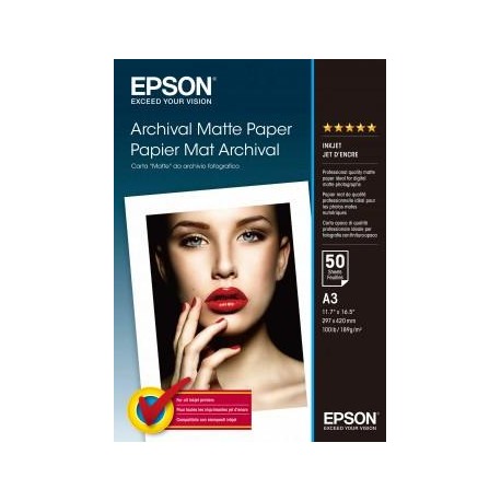 Epson Archival Matte Paper, DIN A3, 192 g m C13S041344