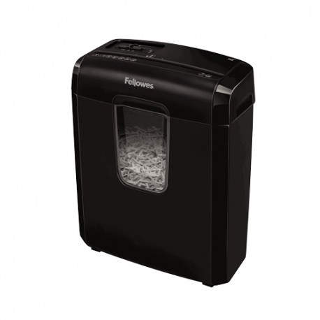 Fellowes Powershred 6C triturador de papel Corte cruzado 22 cm Negro 4686601