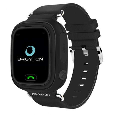Brigmton BWATCH-KIDS-N reloj inteligente Negro LCD (1.22'') Móvil GPS (satélite) BWATCH-KIDS-N