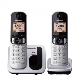 Panasonic KX-TGC212 Teléfono DECT Metálico Identificador de llamadas kx-tgc212sps
