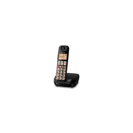 Panasonic KX-TGE310SPB Teléfono DECT Identificador de llamadas Negro teléfono KX-TGE310SPB
