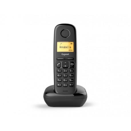 Gigaset A170 Teléfono DECT Negro Identificador de llamadas s30852-h2802-d201