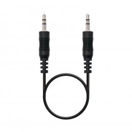 Nanocable Cable audio estéreo, Jack 3.5/M-Jack 3.5/M, negro, 20m 10.24.0120