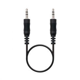 Nanocable Cable audio estéreo, Jack 3.5/M-Jack 3.5/M, negro, 20m 10.24.0120