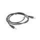 Lanberg CA-MJMJ-10CC-0012-BK cable de audio 1,2 m 3,5mm Negro ca-mjmj-10cc-0012-bk