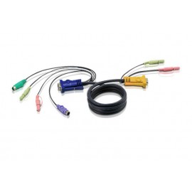 Aten 2L5303P cable para video, teclado y ratón (kvm) Negro 3 m 2L-5303P