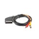 Lanberg cable EUROCONECTOR 1,8 m SCART (21-pin) 3 x RCA Negro ca-eurc-10cc-0018-bk