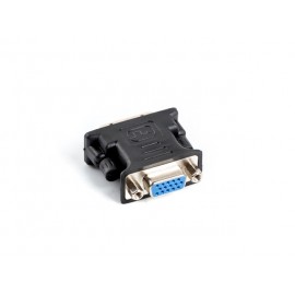 Lanberg adaptador de cable de vídeo DVI-I VGA (D-Sub) Negro ad-0012-bk