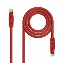 Nanocable Cable de red latiguillo RJ45 LSZH Cat.6A UTP AWG24, Rojo, 3.0m 10.20.1803-R