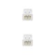 Nanocable Cable de red latiguillo RJ45 LSZH Cat.6A UTP AWG24, Blanco, 0.5m 10.20.1800-W