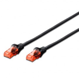 Ewent cable de red 0,5 m Cat6 U/UTP (UTP) Negro EW-6U-005BL