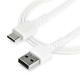 StarTech.com Cable de 1m USB 2.0 a USB-C - Blanco RUSB2AC1MW
