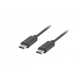 Lanberg cable USB 1 m 2.0 USB C Negro ca-cmcm-10cu-0010-bk