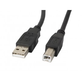 Lanberg cable USB 1,8 m 2.0 USB B Negro ca-usba-11cc-0018-bk
