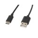 Lanberg cable USB 1,8 m 2.0 USB A USB C Negro ca-usbo-10cc-0018-bk