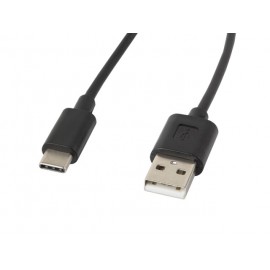 Lanberg cable USB 1,8 m 2.0 USB A USB C Negro ca-usbo-10cc-0018-bk