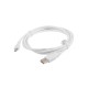 Lanberg cable USB 1,8 m 2.0 Micro-USB B USB A Blanco ca-usbm-10cc-0018-w
