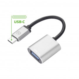 Celly cable USB 3.2 Gen 1 (3.1 Gen 1) USB C USB A Plata prousbcusbds