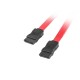 Lanberg cable de SATA 0,5 m SATA 7-pin Rojo ca-sasa-10cu-0050-r