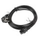 Lanberg cable de transmisión Negro 5 m C13 acoplador CEE7/7 ca-c13c-11cc-0050-bk