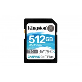 Kingston Technology Canvas Go! Plus memoria flash 512 GB SD Clase 10 UHS-I SDG3/512GB