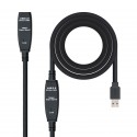 Nanocable Cable USB 3.0 prolongador con amplificador, tipo A/M-A/H, 10m 10.01.0312