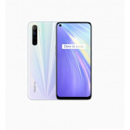 realme 6 16,5 cm (6.5'') 4 GB 64 GB SIM doble 4G USB Tipo C Blanco Android 10.0 4300 mAh 6941399007826