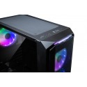 Nfortec Torre Gaming Krater para PC con Cristal Templado y 4 Ventiladores RGB de 120mm Color Negro NF-CS-KRATER-BLACK