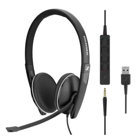 Sennheiser SC 165 USB Binaural Diadema Negro 508317